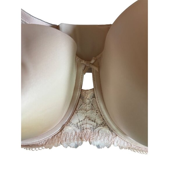 Talbots Lace Bra Size 40DDD Plus‎ Nude Lace NWT 3 Hooks Loops - Picture 4 of 9
